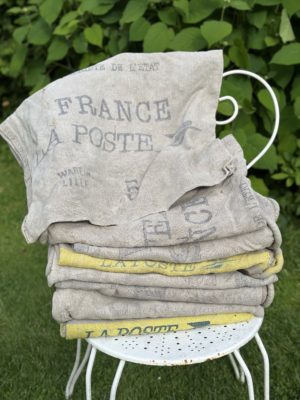 Reservé - lot de 5 sacs « la poste » dont deux jaunes