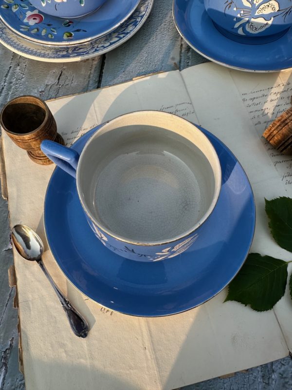 II. Grande tasse à chocolat Sarreguemines – Image 3