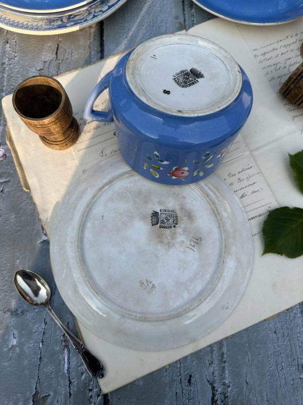 I. Grande tasse à chocolat Sarreguemines – Image 7