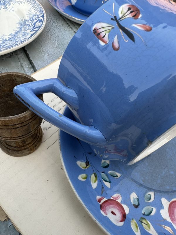 I. Grande tasse à chocolat Sarreguemines – Image 9