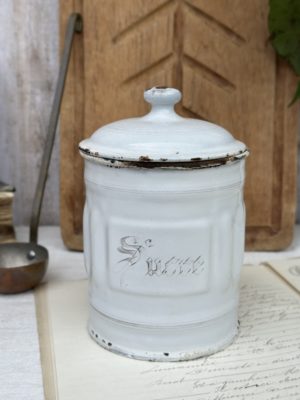 Pot à épices ancien en métal "Sucre"