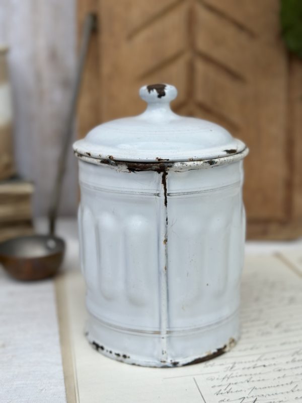 Pot à épices ancien en métal "Sucre" – Image 3
