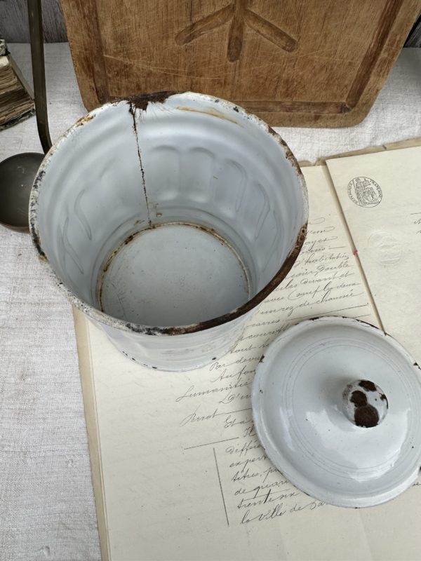 Pot à épices ancien en métal "Sucre" – Image 6