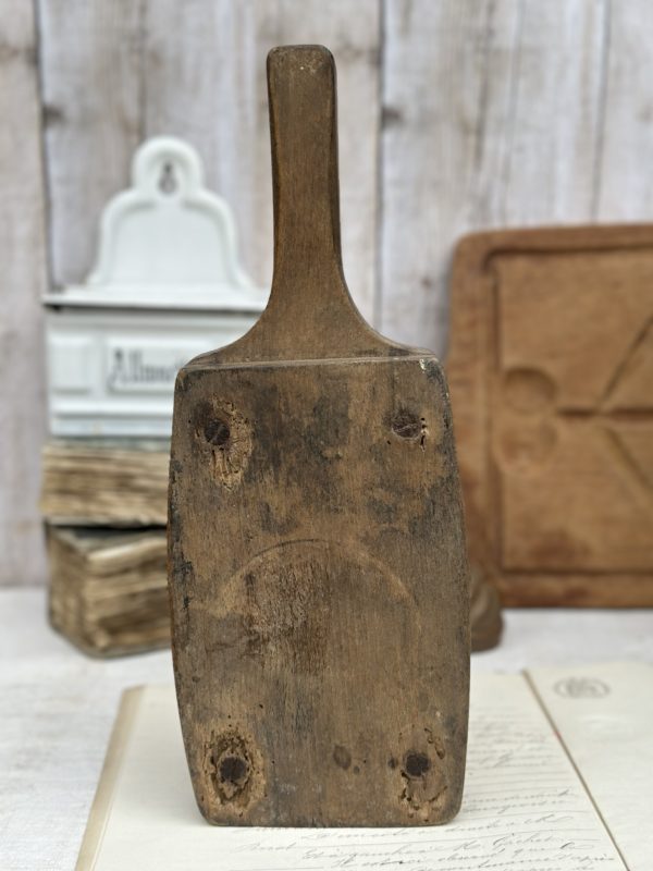 Moule à beurre ancien en bois – Image 3