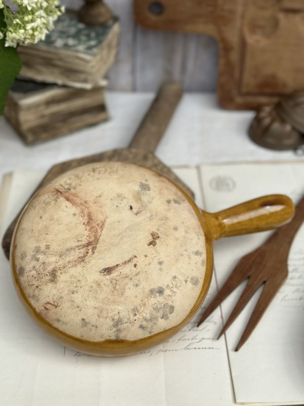 Poêlon en terre cuite vernissé jaune – Image 4