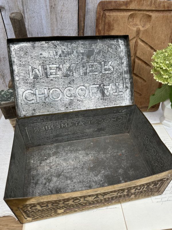 Grande boîte en métal Chocolat Menier – Image 5