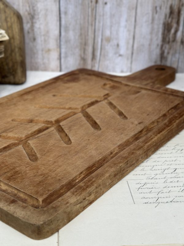Planche ancienne à découper la viande – Image 3