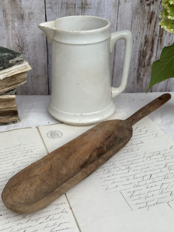Vieil ustensile de cuisine / cuillère ancienne en bois – Image 3