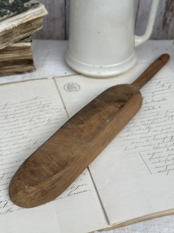 Vieil ustensile de cuisine / cuillère ancienne en bois – Image 2