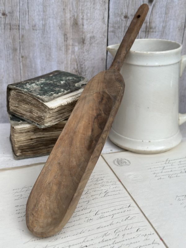 Vieil ustensile de cuisine / cuillère ancienne en bois – Image 4