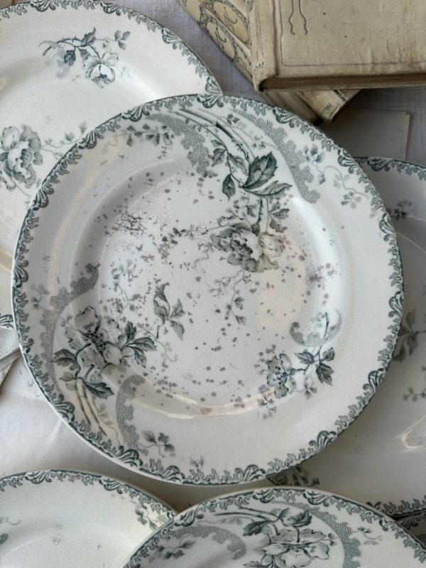 Suite de 6 assiettes à dessert Choisy le Roi modèle Pornic – Image 2