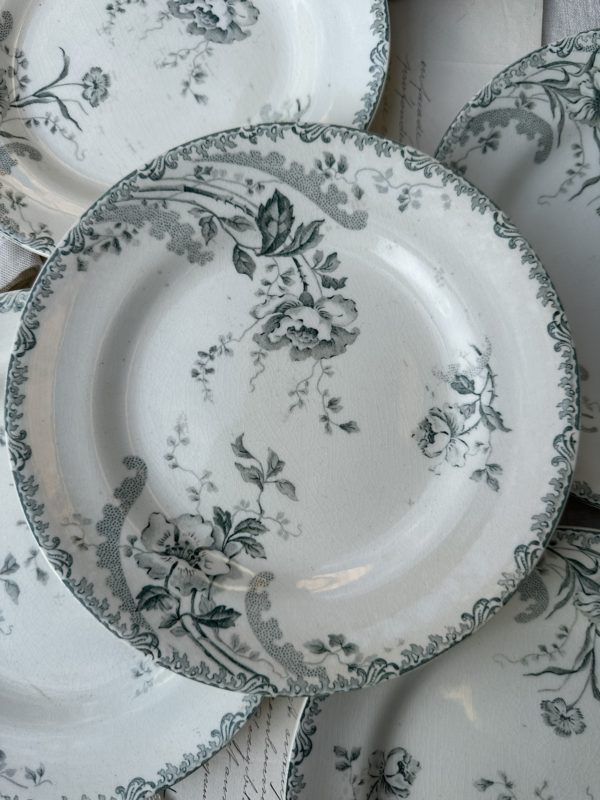 Suite de 5 assiettes à dessert Choisy le Roi modèle Pornic – Image 2
