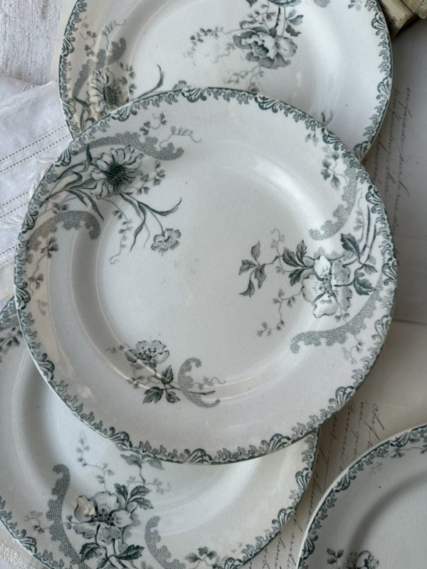 Suite de 5 assiettes à dessert Choisy le Roi modèle Pornic – Image 5