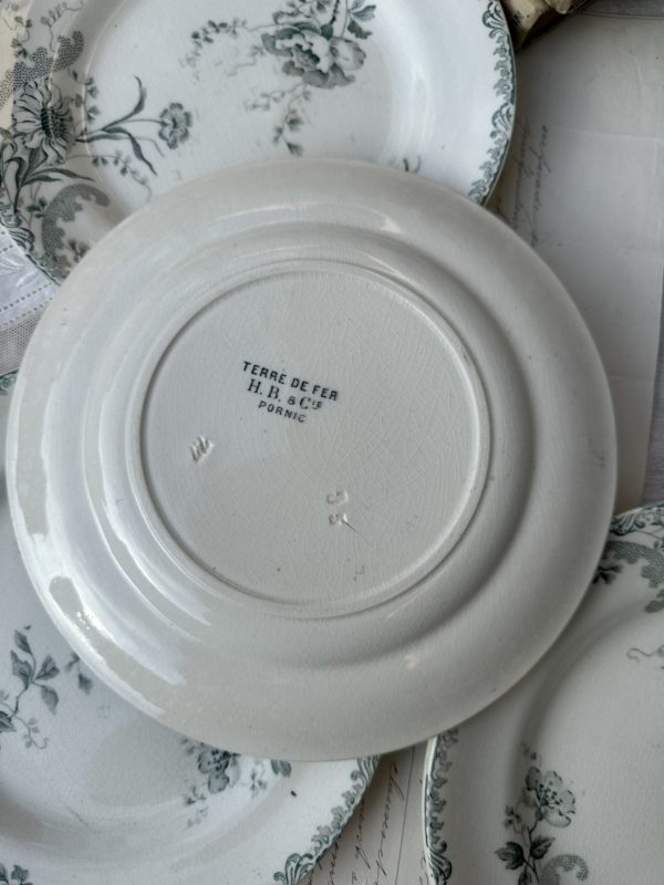 Suite de 5 assiettes à dessert Choisy le Roi modèle Pornic – Image 7