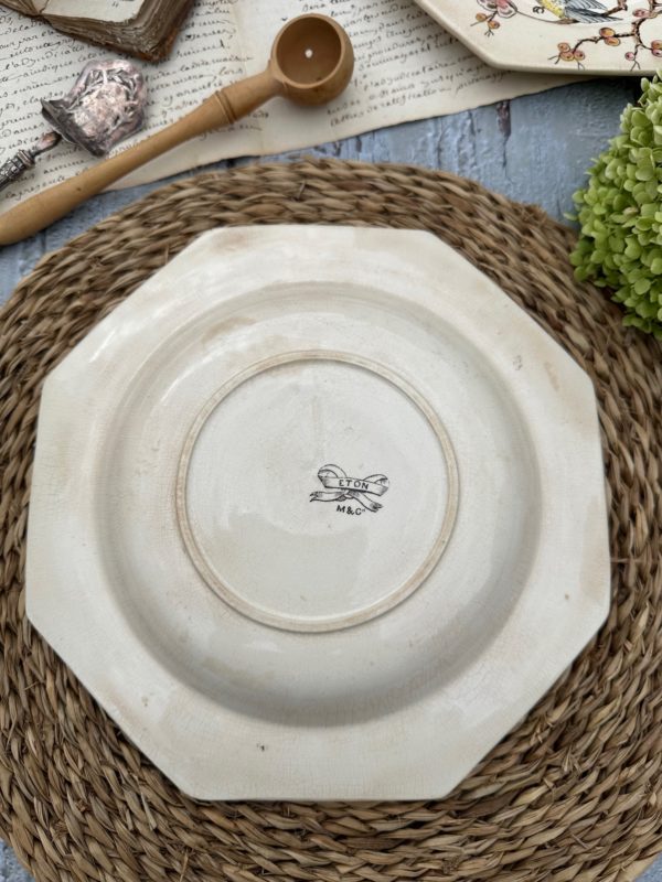 Assiette creuse Moore & Co modèle ETON – 1886 – Image 2