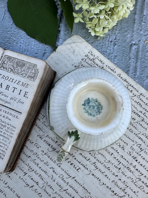 Tasse à thé Sarreguemines XIXème – Image 4
