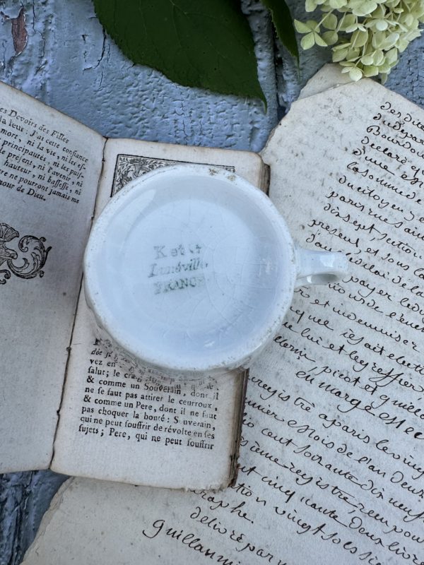 Tasse à café terre de fer Lunéville – Image 4