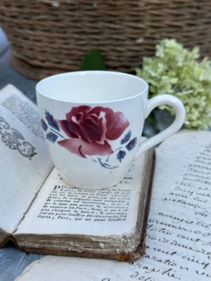 Tasse à café Sarreguemines Digoin modèle Janine