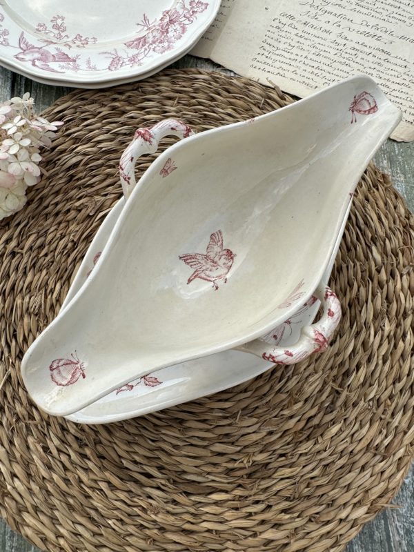 Saucière Pexonne modèle Eglantine aux oiseaux – Image 8