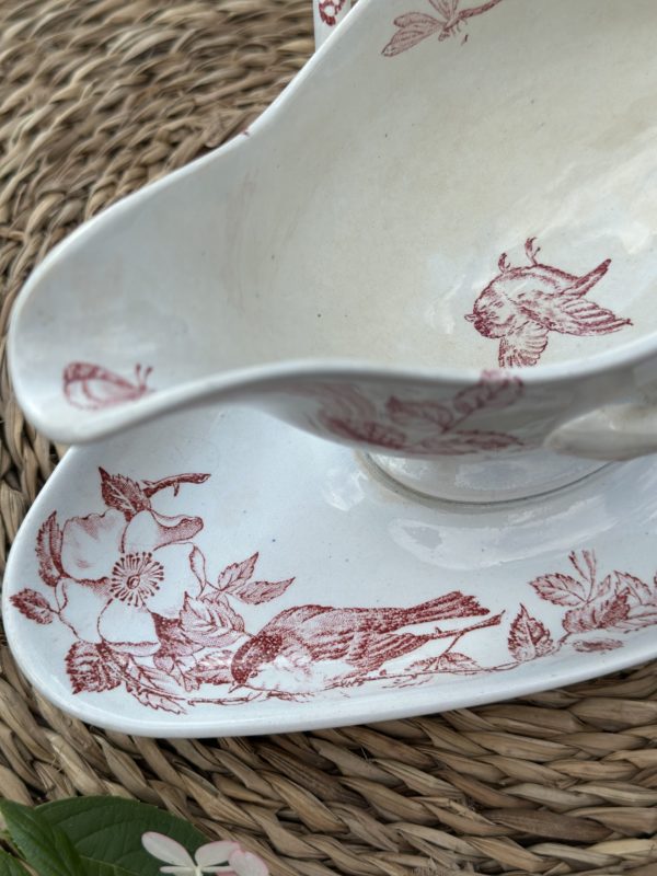 Saucière Pexonne modèle Eglantine aux oiseaux – Image 3