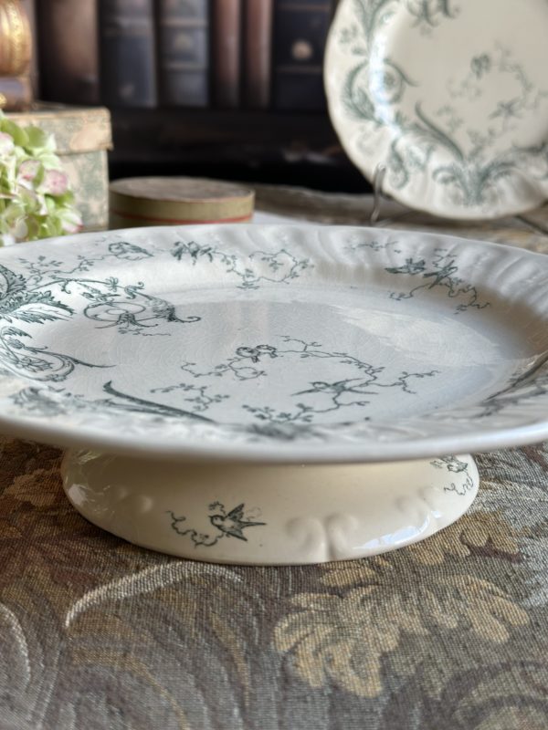 I. Plat piédouche Gien modèle Rinceaux – Image 4
