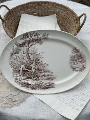 Réservé - Grand plat ovale Lonchamp