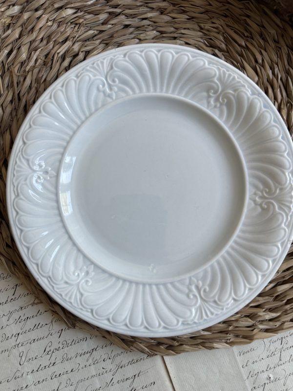 Réservé - suite de 5 assiettes à dessert Creil et Montereau – Image 3