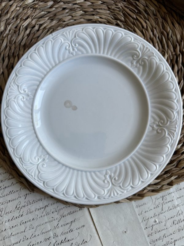 Réservé - suite de 5 assiettes à dessert Creil et Montereau – Image 6