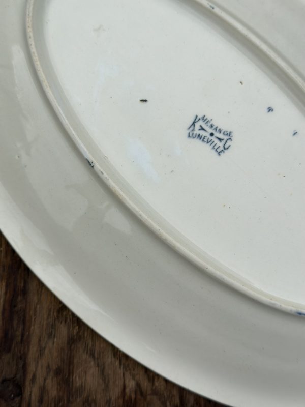 Grand ravier ou petit plat ovale Lunéville mésange – Image 5