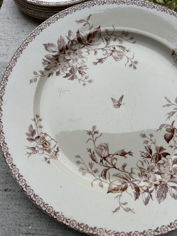 Grand plat rond Gien modèle Mai – Image 2