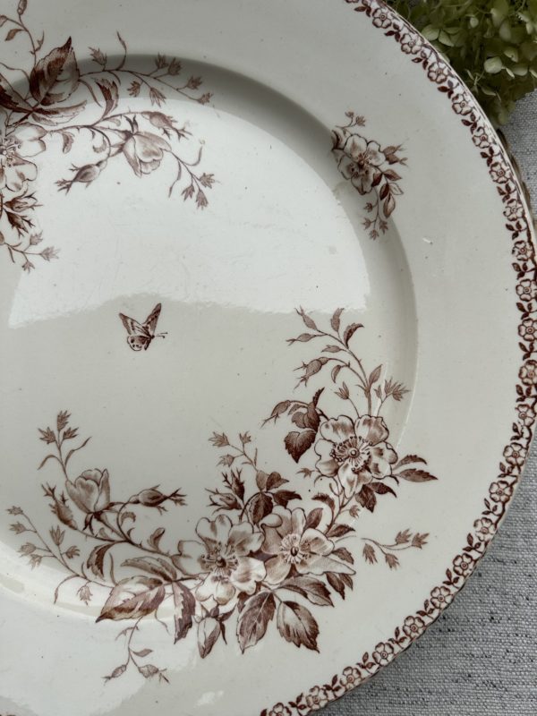 Grand plat rond Gien modèle Mai – Image 3