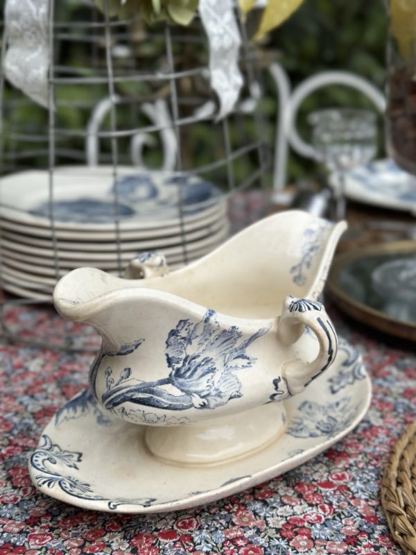Saucière Creil et Montereau modèle Tulipes – Image 2