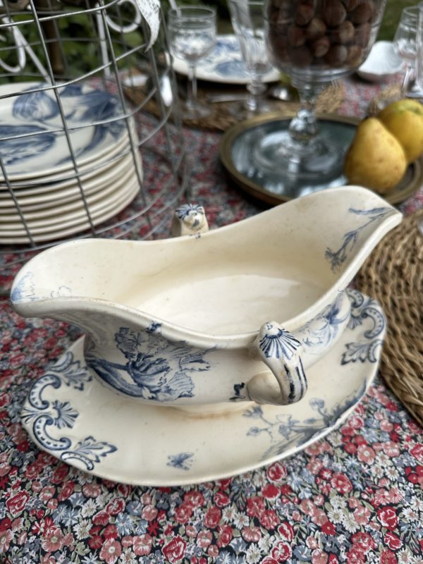 Saucière Creil et Montereau modèle Tulipes – Image 3