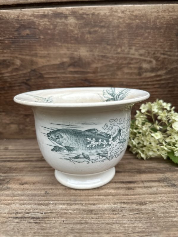 Réservé - pot terre de fer motifs marins