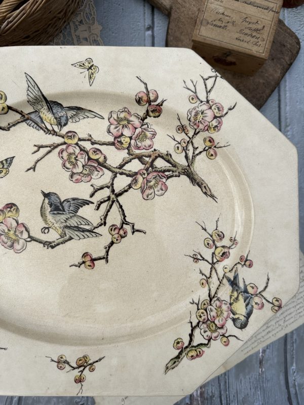 Grand plat octogonal Moore & Co modèle ETON – 1886  – Image 3