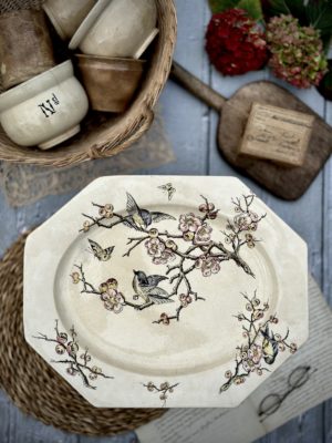 Grand plat octogonal Moore & Co modèle ETON – 1886 