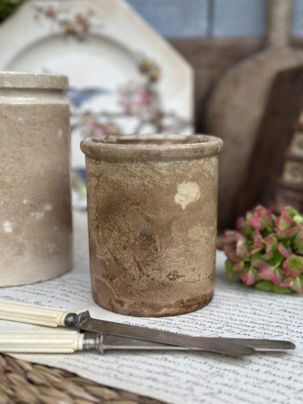 Pot à confiture ou à graisse patiné – Image 2