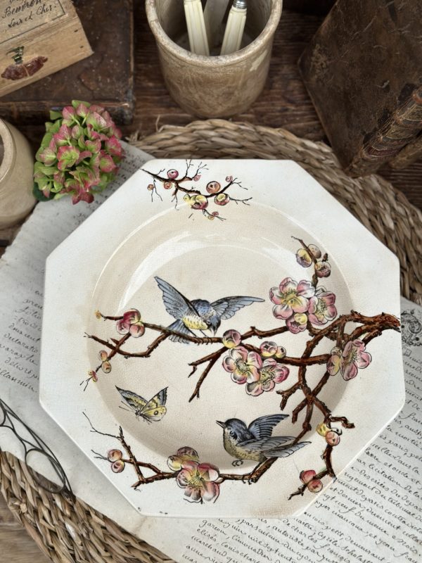 I. Assiette creuse Moore & Co modèle ETON – 1886 