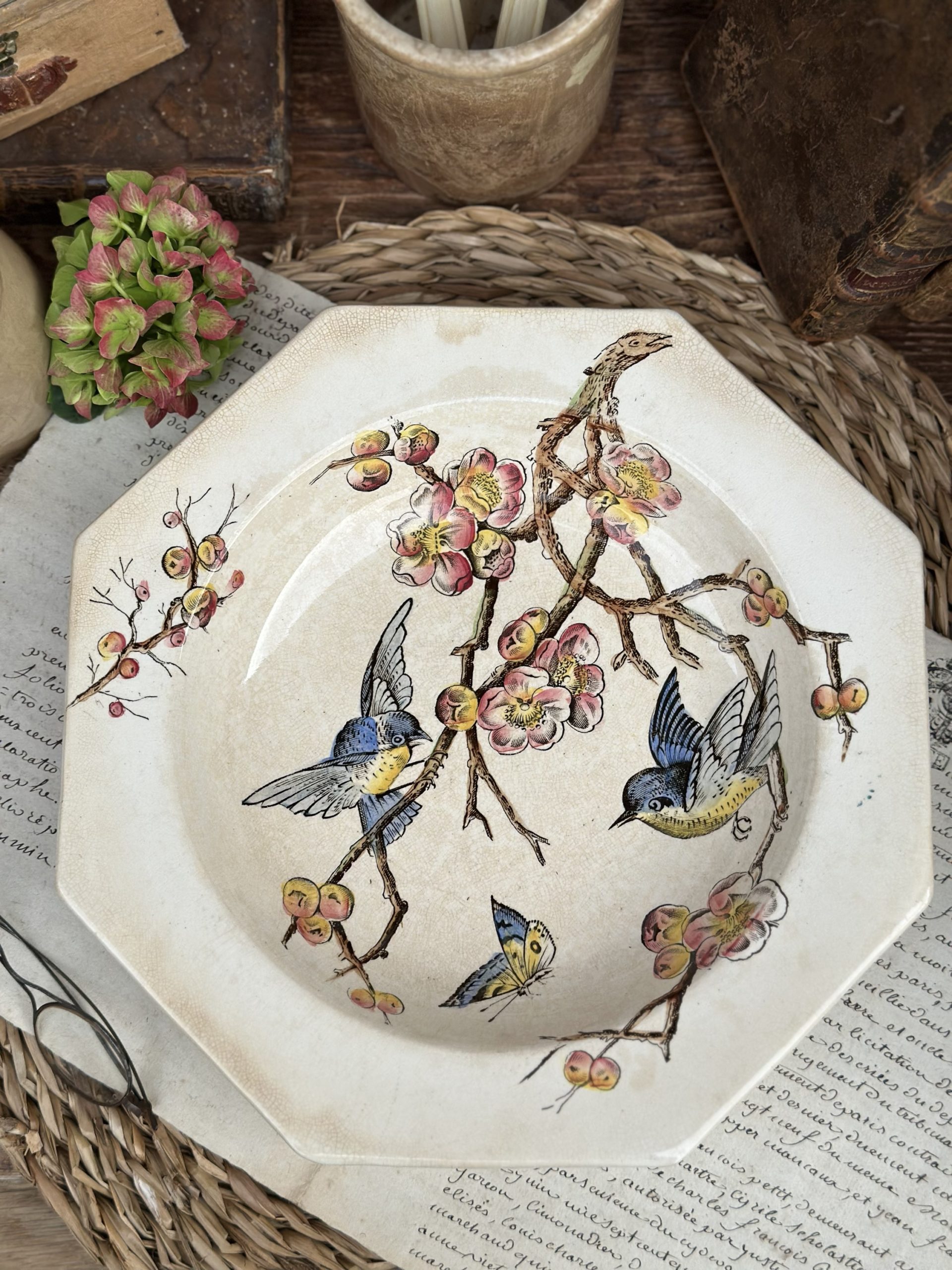 II. Assiette creuse Moore & Co modèle ETON – 1886