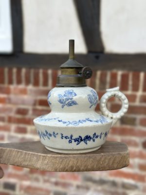 Réservé pour A - 2 petites marmites et lampe rat de cave St Uze