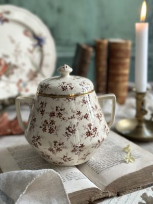 Grand sucrier Sarreguemines modèle Perse E