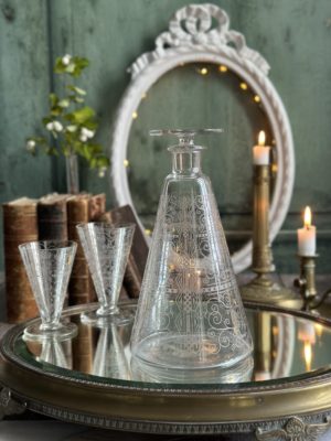 Carafe en cristal Baccarat, modèle Lido - les années 30