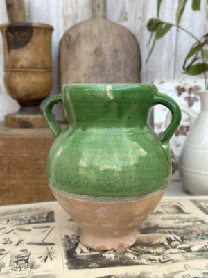 Pot en terre cuite émaillé