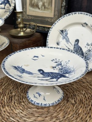 II. Petit compotier Gien modèle Perdrix