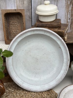 Grand plat creux "cul noir" Lebrut Orléan- XIXème