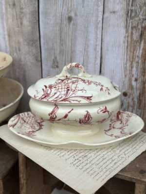 I. Réservé - partie de service Jules Vieillard Bordeaux modèle Buveurs